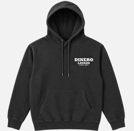 DINERO LAVADO Cartel Dept. Black Hoodie