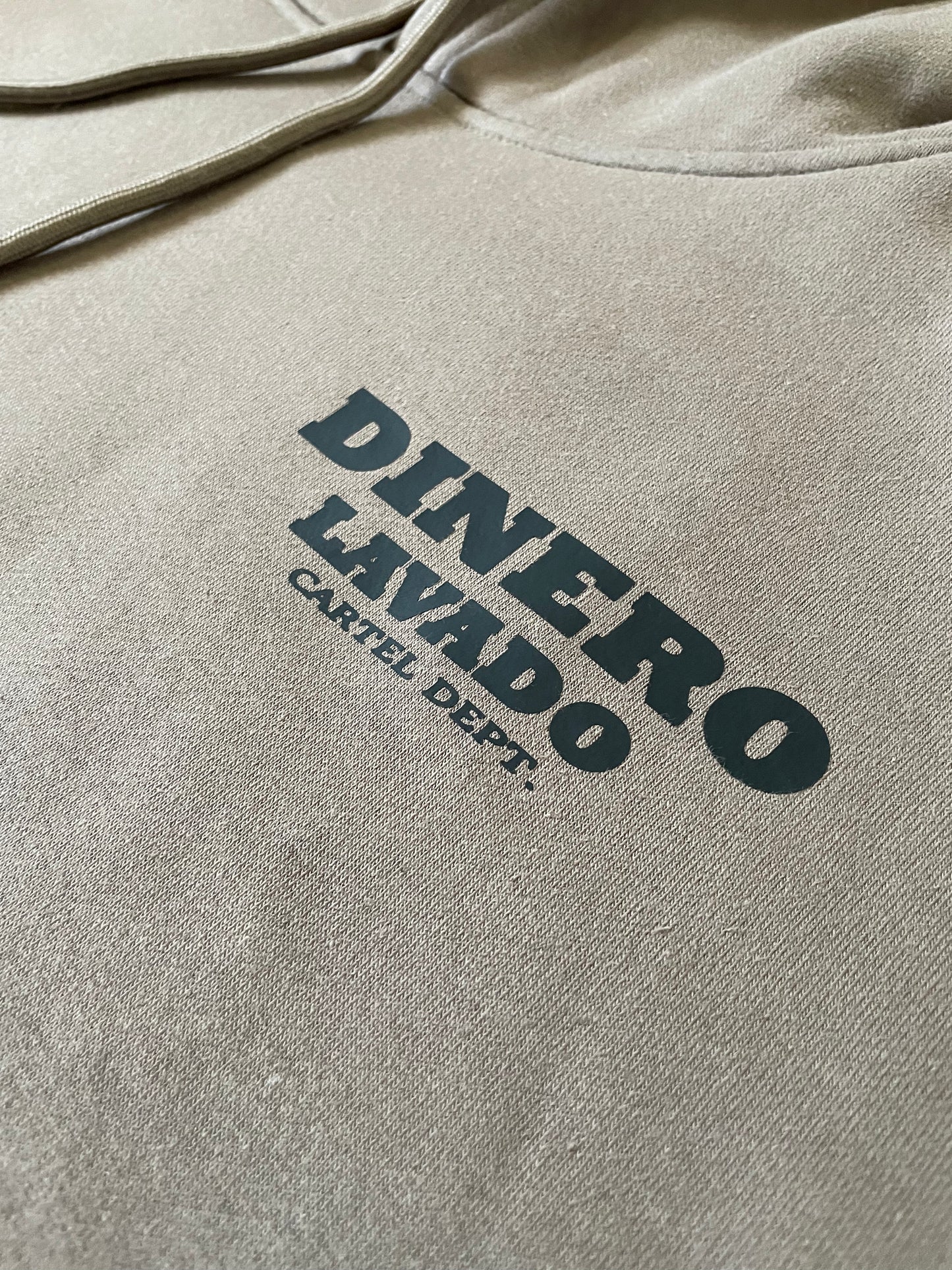 DINERO LAVADO Cartel Dept. Desert Brown Hoodie