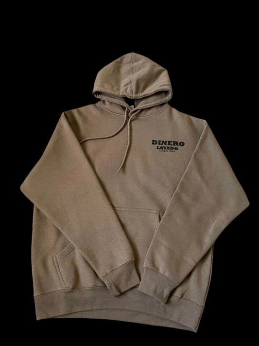 DINERO LAVADO Cartel Dept. Desert Brown Hoodie