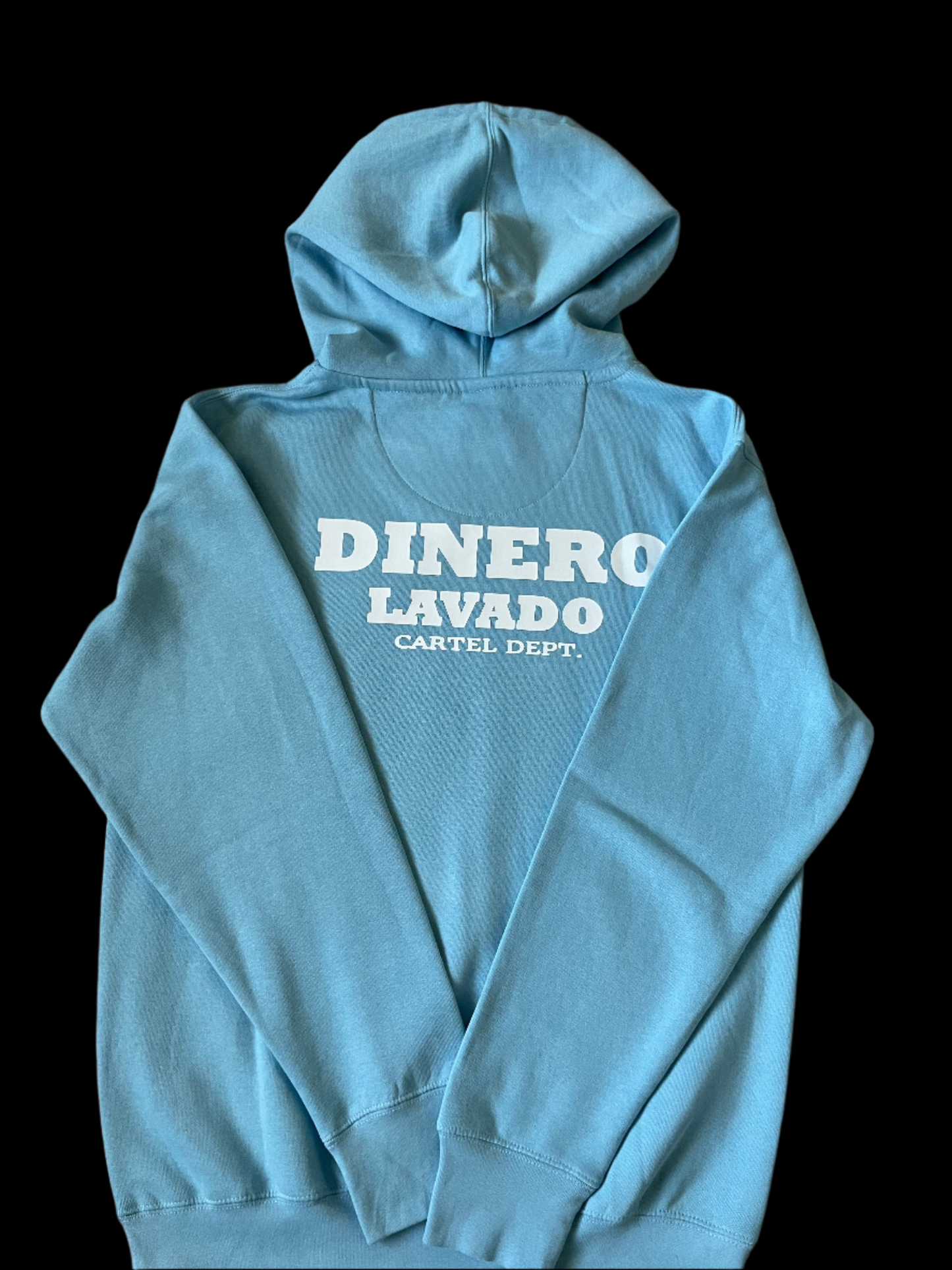 DINERO LAVADO Cartel Dept. Light Blue Hoodie