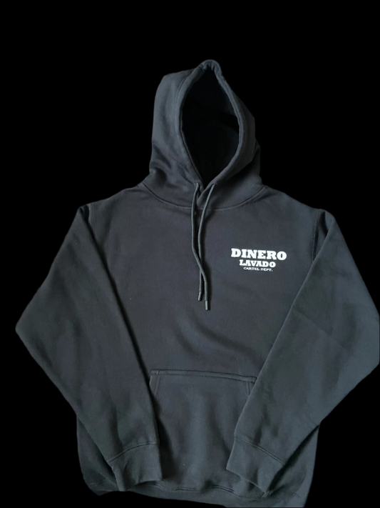 DINERO LAVADO Cartel Dept. Black Hoodie