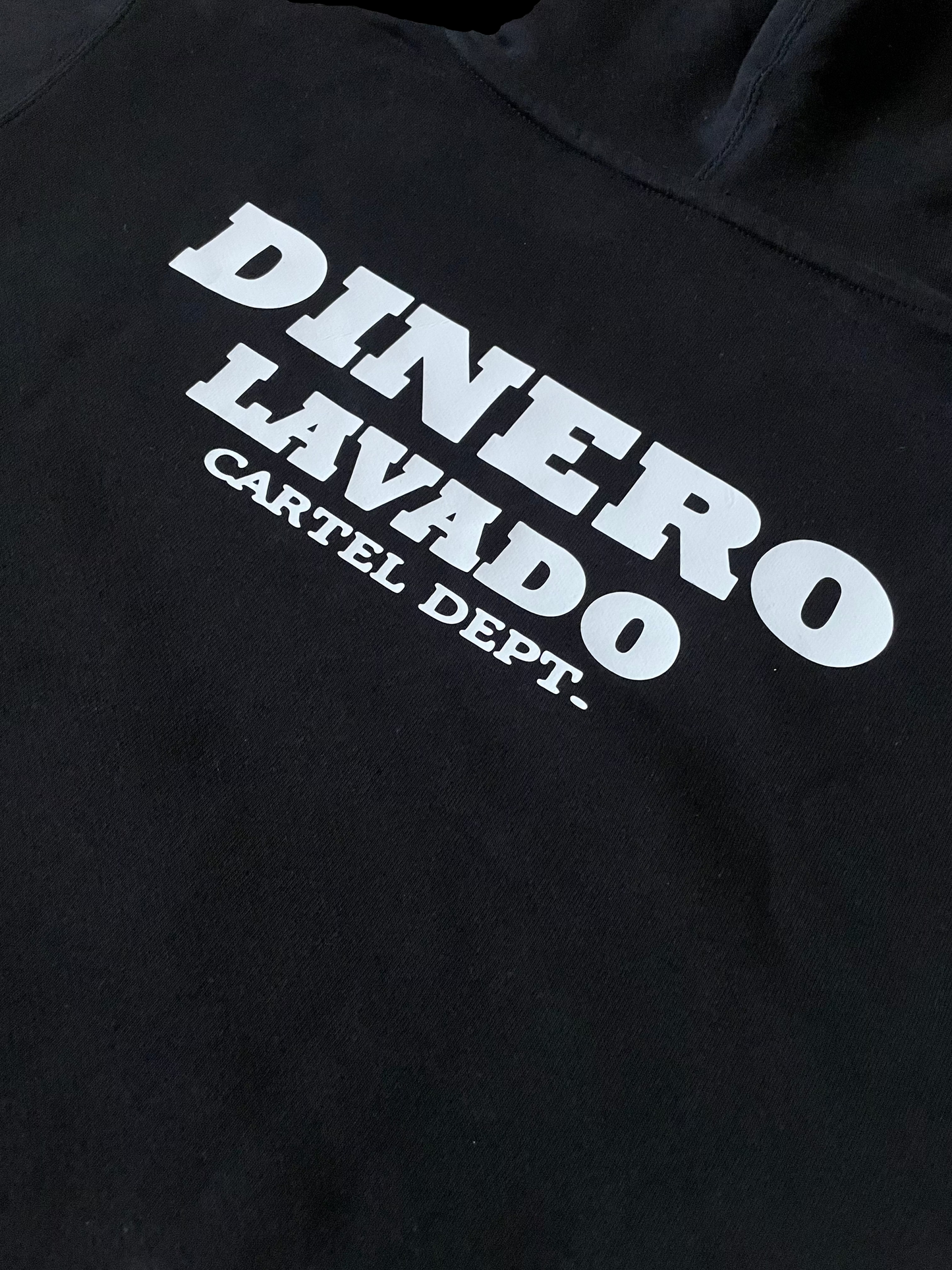 DINERO LAVADO Cartel Dept. Black Hoodie